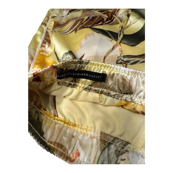 White House Black Market Floral Pajama Set - Yellow and Green - Picture 9 of 9